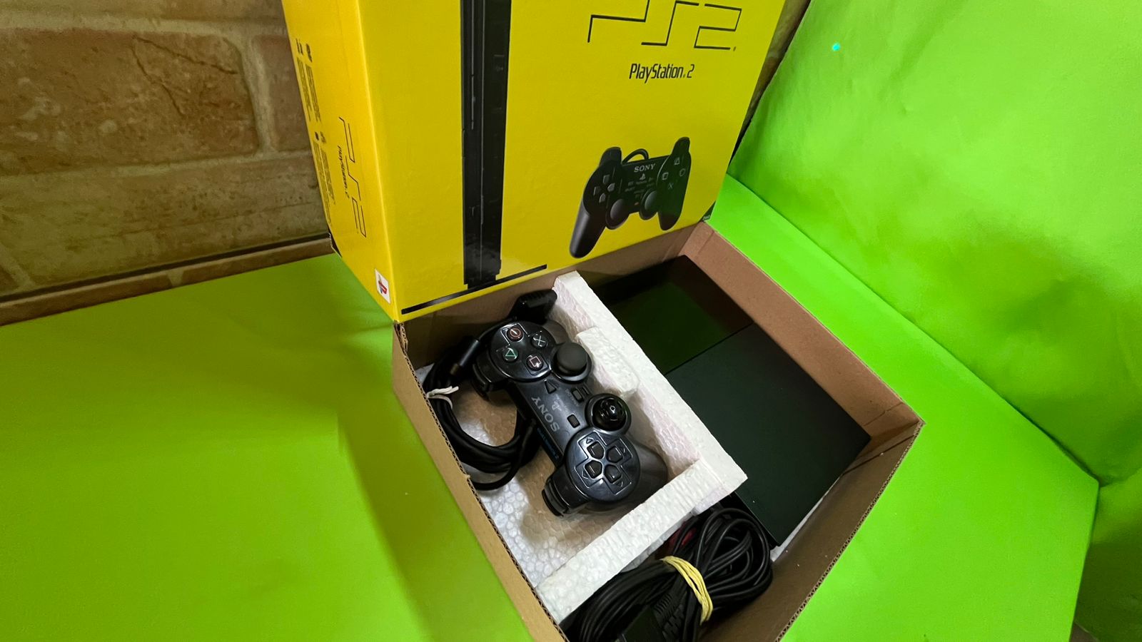 PlayStation 2 Slim Com Caixa e Berço Para OPL